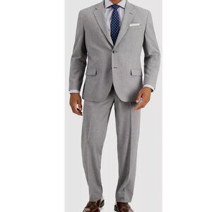 54R Nautica Men's 2-Pc Suit Modern-Fit Bi-Stretch Jacket Blazer Pants 47W E04471